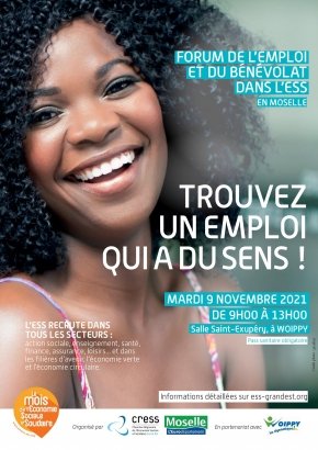 FORUM DE L’EMPLOI ET DU BENEVOLAT DANS L’ECONOMIE SOCIALE ET SOLIDAIRE en MOSELLE