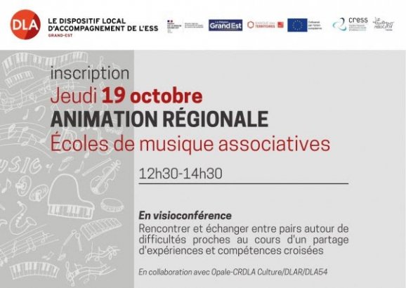 ECOLES DE MUSIQUES ASSOCIATIVES : Animation régionale