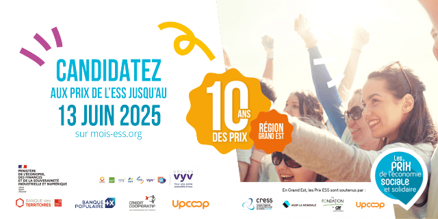 Mois ESS 2025 : réunions de mobilisation en Grand Est + Prix ESS 2025 : ils reviennent !