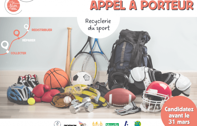 APPEL A PORTEURS - LE FILON - : La recyclerie du sport a besoin de vous !